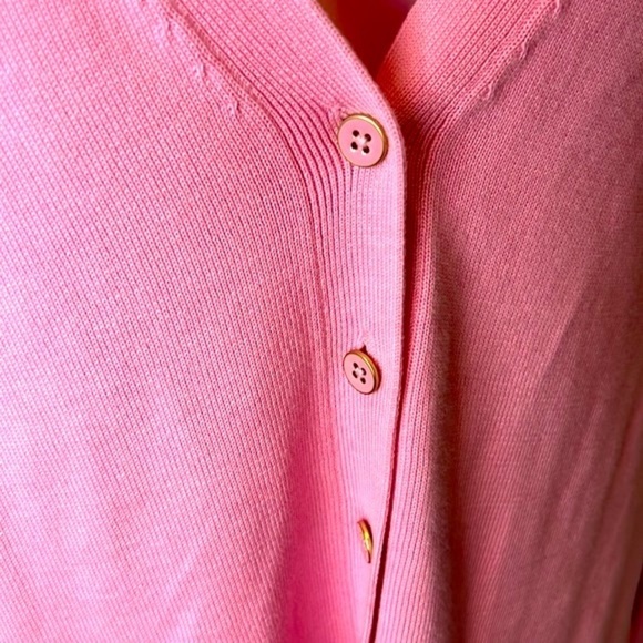 Talbots Dusty Pink women's vneck cardigan size XS - Picture 3 of 6